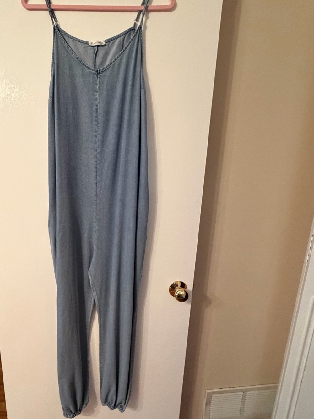 Light Wash Denim Boutique Jumpsuit